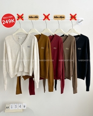 Áo khoác Số 154-D Cardigan Thêu Barmet