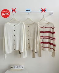Áo Khoác Số 149-U Cardigan Len Lai Cuộn