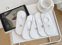 Tất Số 73-K Lười Hoạ Tiết Thêu Mạc YKZZ