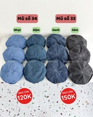 (S19K) Mũ Số 34-L Nồi Đính Khuy Hình
