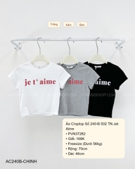 Áo Croptop Số 240-B 502 TN Jet Aime