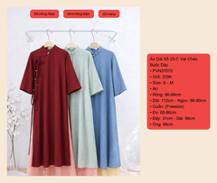 Áo Dài Số 23-C Vạt Chéo Buộc Dây