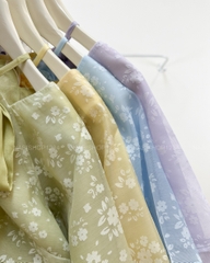 Áo Dài Số 26-D Tơ Hoa Buộc Nơ