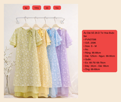 Áo Dài Số 26-D Tơ Hoa Buộc Nơ