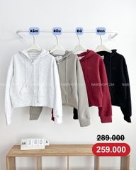 (G30K) Áo Khoác Số 280-A 12007 Hoodie Zip Moment
