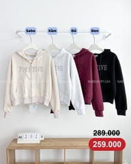 (G30K) Áo Khoác Số 281-A 093 Hoodie Zip Positive