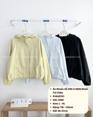 Áo Khoác Số 299-U 5506 Khoá Túi Chéo