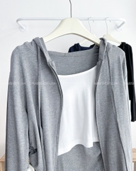 Áo Khoác Số 303-D 6617 Set Liền 3 Lỗ Nhún Eo