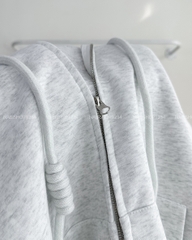 Áo Khoác Số 310-D 353 Hoodie Zip Trơn Tay Phồng