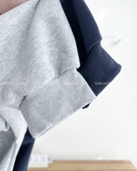 Áo Khoác Số 310-D 353 Hoodie Zip Trơn Tay Phồng