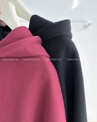Áo Khoác Số 310-D 353 Hoodie Zip Trơn Tay Phồng