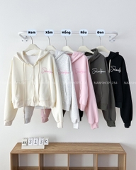(DEAL) Áo Khoác Số 313-C Hoodie Zip In Chữ