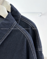 (DEAL) Áo Khoác Số 314-C Jean Viền Chỉ 2 Túi