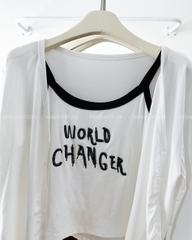 Áo Khoác Số 319-B 67331 Set CDG + 2s WORLD