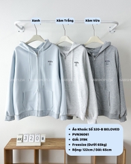 Áo Khoác Số 320-B 903 Zip BELOVED