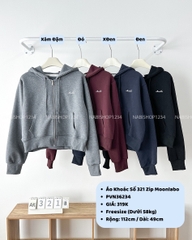 Áo Khoác Số 321-B 3851 Zip Lửng Moonlabo