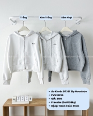 Áo Khoác Số 321-B 3851 Zip Lửng Moonlabo