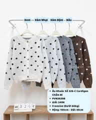 Áo Khoác Số 326-C Cardigan Chấm Bi