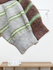 Áo Khoác Số 327-C Cardigan Len Kẻ Ngang