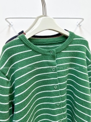 Áo Khoác Số 334-D Cardigan Kẻ Khuy Hoa