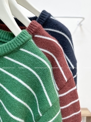 Áo Khoác Số 334-D Cardigan Kẻ Khuy Hoa