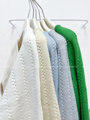 Áo Khoác Số 335-D Cardigan Cổ Nơ