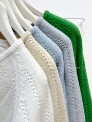 Áo Khoác Số 335-D Cardigan Cổ Nơ