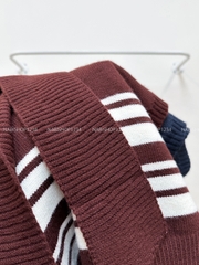 Áo Khoác Số 340-A Gile Kẻ Liền Khăn