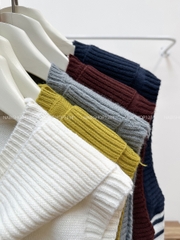 Áo Khoác Số 340-A Gile Kẻ Liền Khăn