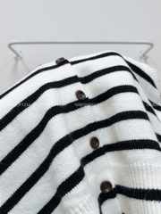 Áo Khoác Số 341-A Gile Kẻ Cổ V