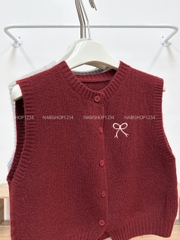 Áo Khoác Số 344-A Gile Thêu Nơ