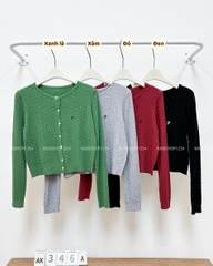 Áo Khoác Số 346-A Cardigan Lửng Thêu ER