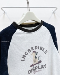 Áo Khoác Số 348-A Sweater Raglan Cún