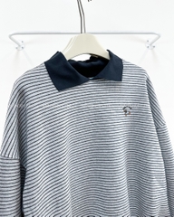 Áo Khoác Số 349-M 3676 Sweater Polo Kẻ Cún