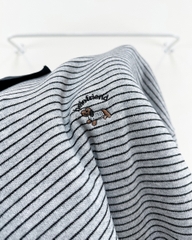 Áo Khoác Số 349-M 3676 Sweater Polo Kẻ Cún