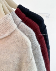 Áo Khoác Số 354-D Cardigan Cổ Bẻ Thêu Hoa