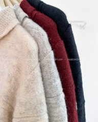 Áo Khoác Số 354-D Cardigan Cổ Bẻ Thêu Hoa