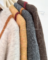 (G30K) Áo Khoác Số 357-D Cardigan Polo Cổ Bẻ Viền Màu