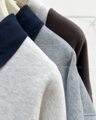 (G30K) Áo Khoác Số 363-D 1808 Sweater Polo Thêu Hoa