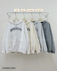 Áo Khoác Số 368-B Hoodie Zip Brooklyn