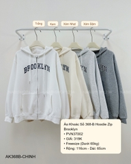 Áo Khoác Số 368-B Hoodie Zip Brooklyn
