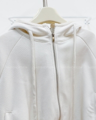 Áo Khoác Số 369-D Zip Lửng Mũ Viền