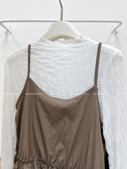 (DEAL) Áo Kiểu Số 316-C Set TD Hoa Nổi+2s