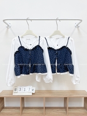 (DEAL) Áo Kiểu Số 317-C BBD Phối 2S Hoa