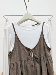 Áo Kiểu Số 319-D Set TD + 2s Hoa Nhí