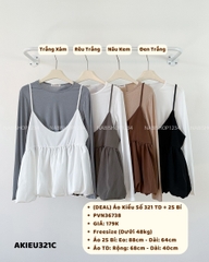 (DEAL) Áo Kiểu Số 321-C Set TD + 2S Bí