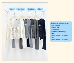 Áo Kiểu Số 327-D 8229 Set CDG+2S Hoa