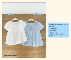 Áo Kiểu Số 329-B 6259 TN Cổ Bèo Dây