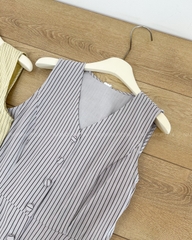 Áo Kiểu Số 336-D 8612 SN Giả Gile Sọc