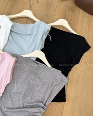 Áo Kiểu Số 337-B 8792 Trễ Vai Nhún Eo